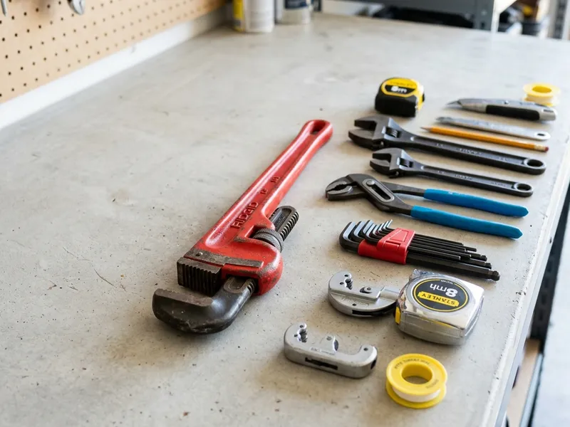 Professional plumbers in Vienna, MD equipped with top-tier tools for residential and commercial plumbing services.
